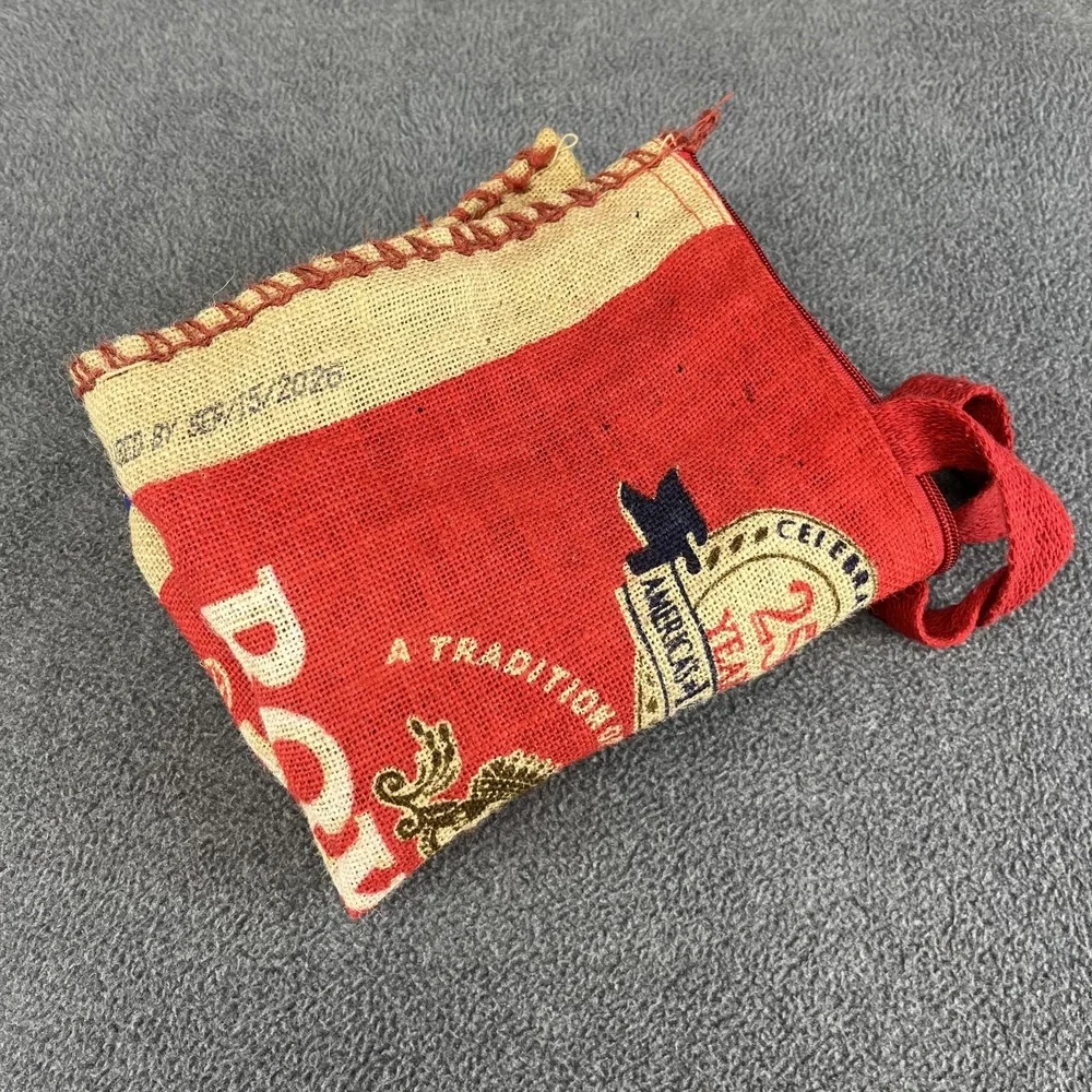 Royal Basmati Burlap Rice Bag‎ with Zipper Red Handles 18
